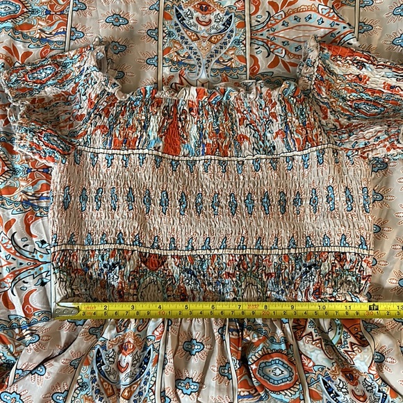 Women’s Boho Small Off-Shoulder Dress - Picture 14 of 16